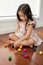 Load image into Gallery viewer, Bag of 45 assorted felt rainbow balls-felt balls-Rainbows and Clover-Rainbows and Clover