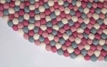 Load image into Gallery viewer, Felt ball rug-rugs-Rainbows and Clover-rainbow-Rainbows and Clover