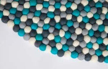 Load image into Gallery viewer, Felt ball rug-rugs-Rainbows and Clover-rainbow-Rainbows and Clover