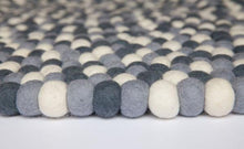Load image into Gallery viewer, Felt ball rug-rugs-Rainbows and Clover-stormy-Rainbows and Clover