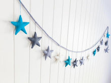 Load image into Gallery viewer, Felt star garland-garland-Rainbows and Clover-rainbow-Rainbows and Clover