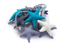 Load image into Gallery viewer, Felt star garland-garland-Rainbows and Clover-starry night-Rainbows and Clover