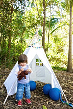 Load image into Gallery viewer, Kids teepee play tent regular-size-teepee-Rainbows and Clover-Rainbows and Clover