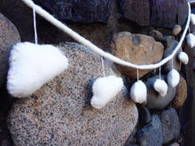 Load image into Gallery viewer, Cream cloud puff felt garland-garland-Rainbows and Clover-Rainbows and Clover