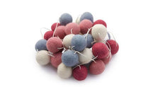 Load image into Gallery viewer, Felt ball garland - choice of colour-garlands-Rainbows and Clover-berry bubble-Rainbows and Clover