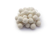 Load image into Gallery viewer, Felt ball garland - choice of colour-garlands-Rainbows and Clover-cream-Rainbows and Clover