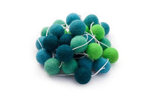 Load image into Gallery viewer, Felt ball garland - choice of colour-garlands-Rainbows and Clover-jungle bubbles-Rainbows and Clover