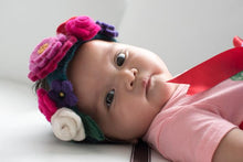 Load image into Gallery viewer, Felt costume headdress-crowns-Rainbows and Clover-Flowers-Rainbows and Clover