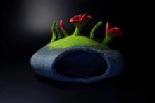 Load image into Gallery viewer, Felt fairy caves & dragon dens-fairy dragon house-Rainbows and Clover-Red poppy funghi-Rainbows and Clover