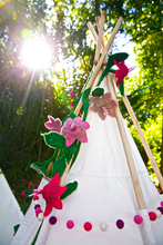 Load image into Gallery viewer, Felt flower garland-garlands-Rainbows and Clover-Rainbows and Clover