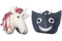 Load image into Gallery viewer, Felt magical animal wall head - Unicorn or Dragon-Heads-Rainbows and Clover-Unicorn-Rainbows and Clover