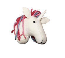 Load image into Gallery viewer, Felt magical animal wall head - Unicorn or Dragon-Heads-Rainbows and Clover-Unicorn-Rainbows and Clover
