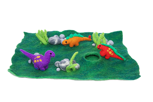 Felt play mats with cave (small) - Forest or Ocean-mats-Rainbows and Clover-forest floor-Rainbows and Clover