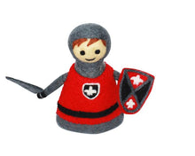 Load image into Gallery viewer, Felt puppet :: sets of 2-puppets-Rainbows and Clover-flamingo & swan-Rainbows and Clover