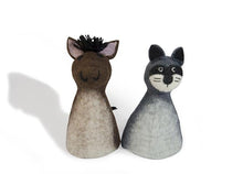 Load image into Gallery viewer, Felt puppet :: sets of 2-puppets-Rainbows and Clover-flamingo & swan-Rainbows and Clover