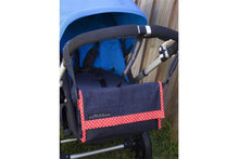 Load image into Gallery viewer, nic-nac : nappywrap nappy bag & change mat in one-nappywrap-Rainbows and Clover-poppy dot-Rainbows and Clover