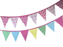 Load image into Gallery viewer, Organic cotton bunting-bunting-Rainbows and Clover-nature, blue reptiles & stars-Rainbows and Clover