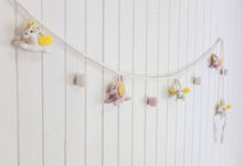 Load image into Gallery viewer, Pink & sunshine unicorn felt garland-garland-Rainbows and Clover-Rainbows and Clover