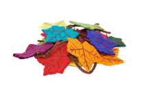 Load image into Gallery viewer, Rainbow flame tree leaf felt garland-garland-Rainbows and Clover-Rainbows and Clover