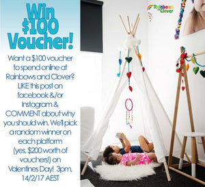 2x $100 vouchers to be won!-Rainbows and Clover