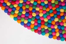 Load image into Gallery viewer, Felt ball rug-rugs-Rainbows and Clover-rainbow-Rainbows and Clover