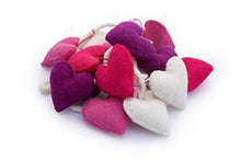 Load image into Gallery viewer, Felt heart garland-garlands-Rainbows and Clover-fairy floss-Rainbows and Clover