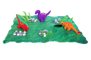 Felt play mats with cave (large) - Forest or Ocean-mats-Rainbows and Clover-forest floor-Rainbows and Clover