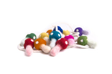 Load image into Gallery viewer, Rainbow toadstools felt garland-garland-Rainbows and Clover-Rainbows and Clover