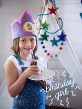 Load image into Gallery viewer, Birthday crowns 1-5 years-crowns-Rainbows and Clover-King Neptune-Rainbows and Clover