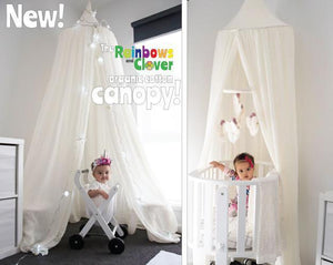 Canopy single bed - 100% cotton-canopy-Rainbows and Clover-Rainbows and Clover