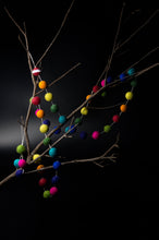 Load image into Gallery viewer, Felt ball garland - choice of colour-garlands-Rainbows and Clover-berry bubble-Rainbows and Clover