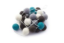 Load image into Gallery viewer, Felt ball garland - choice of colour-garlands-Rainbows and Clover-starry night-Rainbows and Clover