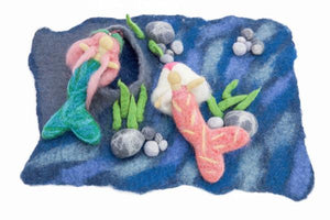 Felt play mats with cave (small) - Forest or Ocean-mats-Rainbows and Clover-forest floor-Rainbows and Clover