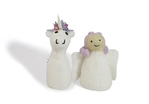 Felt puppet :: sets of 2-puppets-Rainbows and Clover-fairy & unicorn-Rainbows and Clover