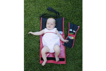 Load image into Gallery viewer, nic-nac : nappywrap nappy bag &amp; change mat in one-nappywrap-Rainbows and Clover-poppy dot-Rainbows and Clover